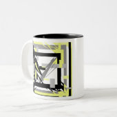Tasse 2 Couleurs Art Abstrait (Devant gauche)