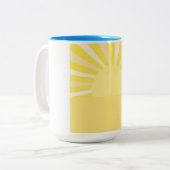 Tasse 2 Couleurs art abstrait moderne (Devant gauche)