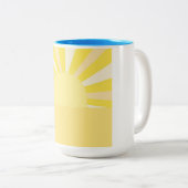 Tasse 2 Couleurs art abstrait moderne (Devant droit)