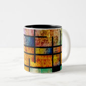 Tasse 2 Couleurs Art abstrait moderne (Devant droit)