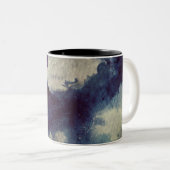 Tasse 2 Couleurs Art Abstrait Océan (Devant droit)