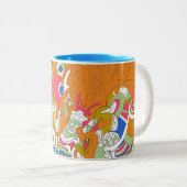 Tasse 2 Couleurs Art Abstrait "Rolling Sky" (Devant droit)