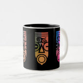Tasse 2 Couleurs Art africain (Devant droit)
