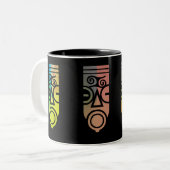 Tasse 2 Couleurs Art africain (Devant gauche)