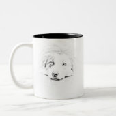 Tasse 2 Couleurs Art australien de chien de berger (Gauche)