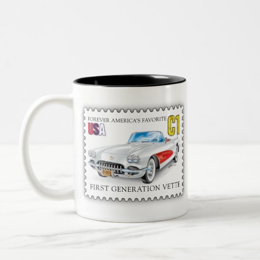 TASSE 2 COULEURS ART AUTOMOBILE C-ONE (Gauche)