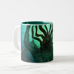 Tasse 2 Couleurs Art de bouclage de Lovecraft Cthulhu Mythos