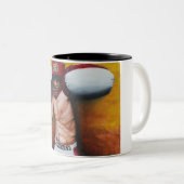 Tasse 2 Couleurs Art de boxe (Devant droit)