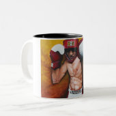 Tasse 2 Couleurs Art de boxe (Devant gauche)