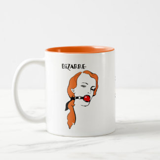 Tasse 2 Couleurs [Art de bruit de fille vintage bâillonnée bizarre]