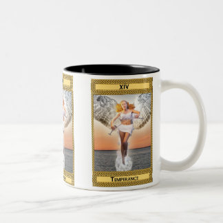 Tasse 2 Couleurs Art de carte de tarot de modération