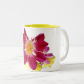 Tasse 2 Couleurs Art de fleur (Devant droit)