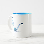 Tasse 2 Couleurs Art de fumer la pipe 2 (Devant gauche)