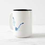 Tasse 2 Couleurs Art de fumer la pipe 2 (Devant gauche)