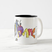 Tasse 2 Couleurs art de la danse (Devant droit)