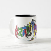 Tasse 2 Couleurs art de la danse (Devant gauche)