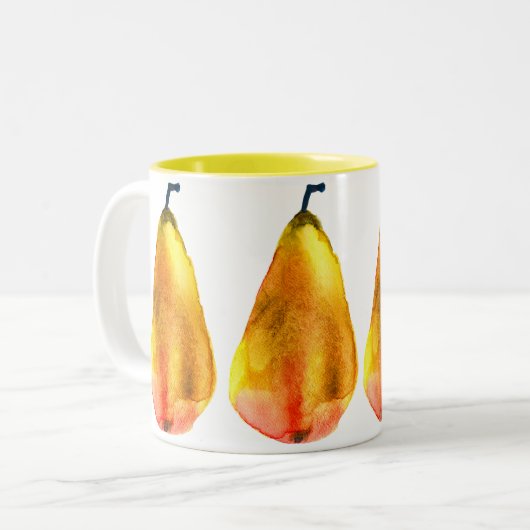 Tasse 2 Couleurs Art de la poire d'or (Devant gauche)