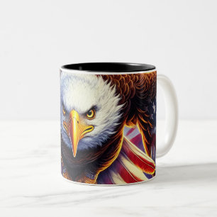 Tasse 2 Couleurs Art de l'aigle