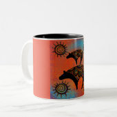 TASSE 2 COULEURS ART DE L'OURS DU SUD-OUEST (Devant gauche)