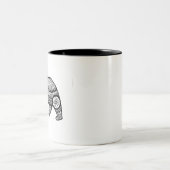 Tasse 2 Couleurs Art de mandala d'ours (Centre)
