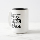 Tasse 2 Couleurs Art de mots Fun kitchen King (Devant gauche)