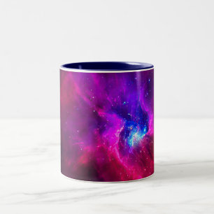 Tasse 2 Couleurs Art de Nébuleuse Cosmique, Couleurs de Galaxie pou
