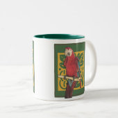 Tasse 2 Couleurs Art de perroquet (Devant droit)