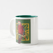 Tasse 2 Couleurs Art de perroquet (Devant gauche)