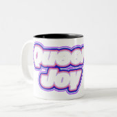 Tasse 2 Couleurs Art de typographie de la fierté (Devant gauche)