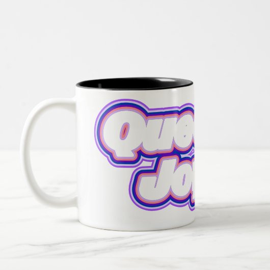 Tasse 2 Couleurs Art de typographie de la fierté (Gauche)