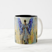 Tasse 2 Couleurs art déco ange (Devant droit)