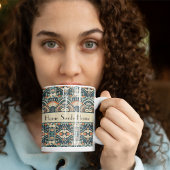 Tasse 2 Couleurs Art déco scandinave personnalisable