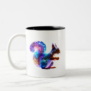 Tasse 2 Couleurs Art d'écureuil coloré mélangé