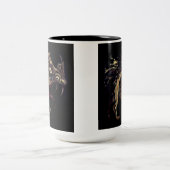 Tasse 2 Couleurs Art d'émail de dragon du feu (Centre)