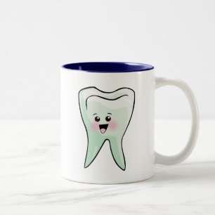 Tasse 2 Couleurs Art dentaire de dent de Kawaii