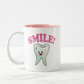 Tasse 2 Couleurs Art dentaire drôle (Gauche)