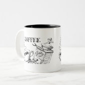 Tasse 2 Couleurs Art du café  (Devant gauche)