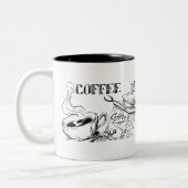 Tasse 2 Couleurs Art du café  (Gauche)
