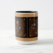 Tasse 2 Couleurs Art du désert aborigène australien (Centre)