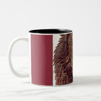Tasse 2 Couleurs Art du lion couronné royal