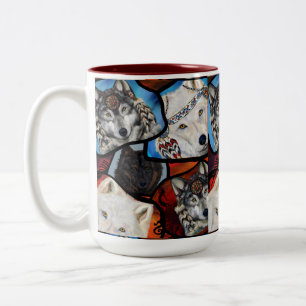 TASSE 2 COULEURS ART DU LOUP SUD-OUEST