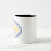 Tasse 2 Couleurs Art du mot Buen Camino (Centre)