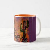 TASSE 2 COULEURS ART DU SOUTHWESTERN LIZARD (Devant droit)