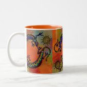 TASSE 2 COULEURS ART DU SOUTHWESTERN LIZARD (Gauche)