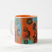 TASSE 2 COULEURS ART DU SUD-OUEST DE KOKOPELLI (Devant gauche)