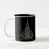 Tasse 2 Couleurs Art fait sur commande de Pinstriping de filet de (Gauche)