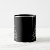 Tasse 2 Couleurs Art fait sur commande de Pinstriping de filet de (Centre)