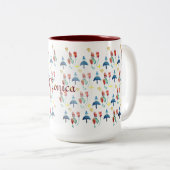 Tasse 2 Couleurs Art fantastique du printemps (Devant droit)