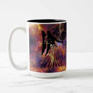Tasse 2 Couleurs Art Galactique du Zodiaque Vierge – Astrologie Élé