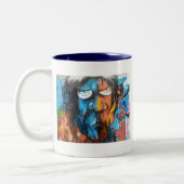 Tasse 2 Couleurs Art Grafitti (Gauche)